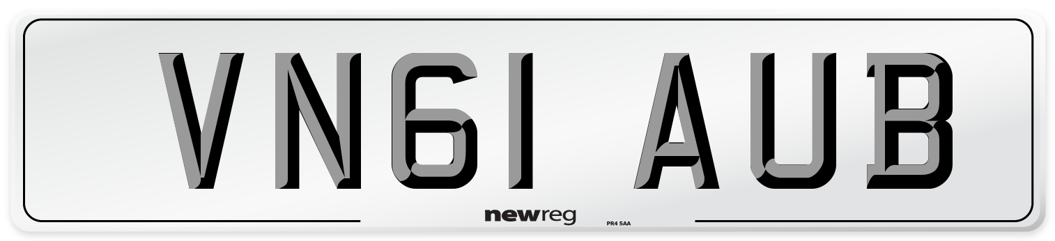 VN61 AUB Number Plate from New Reg